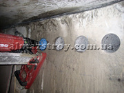 Алмазное сверление отверстий.Алмазная резка проемов, резка стен, штробы.