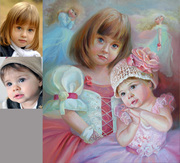 Портрет на заказ по фотографии. Купить картину. Продажа картин. Галере