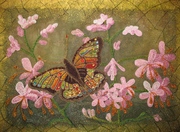 Авторская техника. Батик и вышивка бисером.