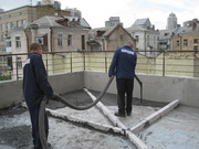 Пенобетон. Заливка полов пенобетоном. Утепление кровли пенобетоном. 