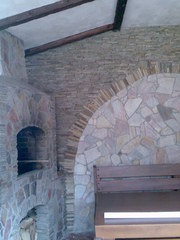 Укладка тротуарной плитки, облицовка плитняком